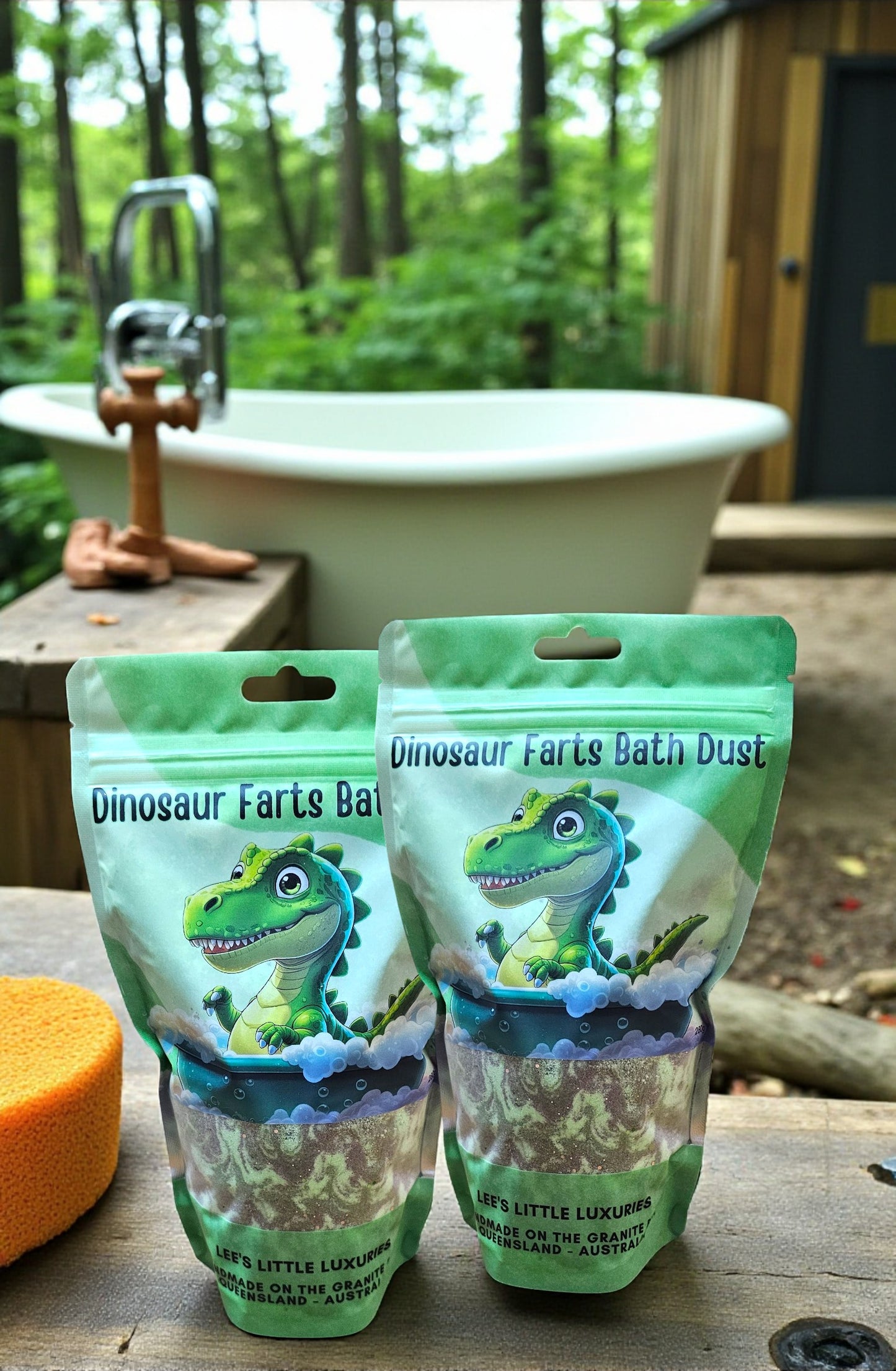 Dinosaur Farts Bath Dust - Enriched With Cocoa Butter