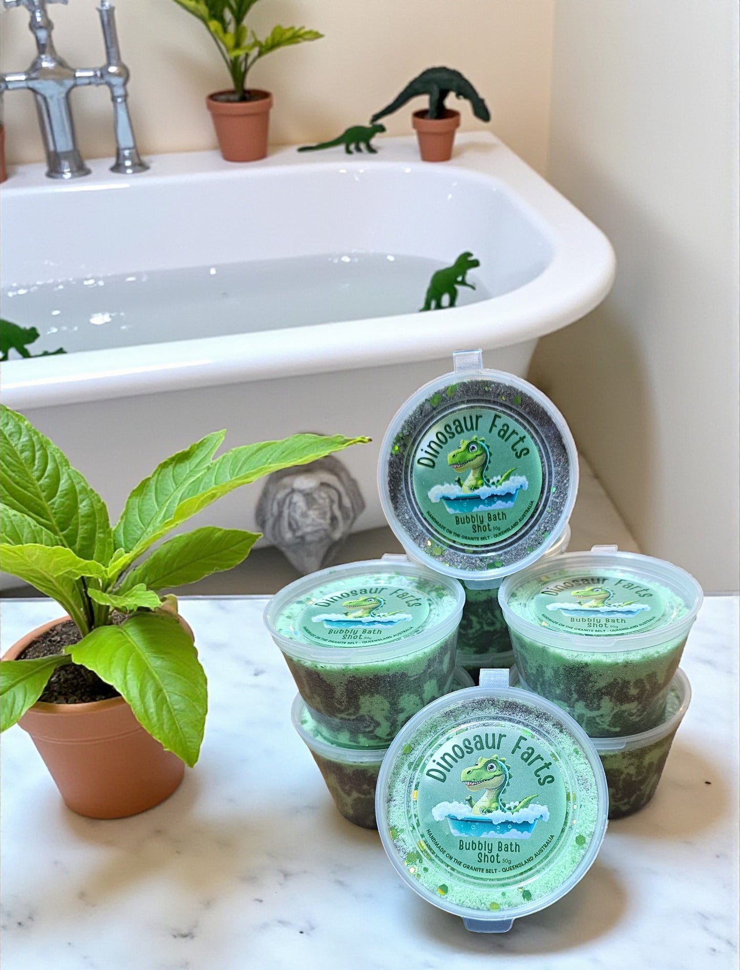 Dinosaur Farts Bath Dust - Enriched With Cocoa Butter