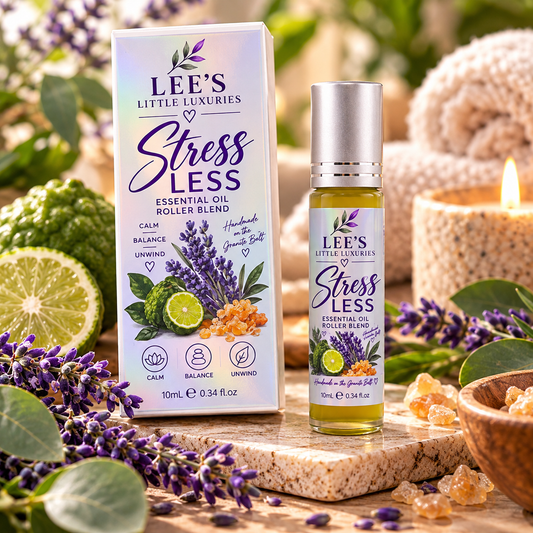 Stress Less Essential Oil Roller – Lavender, Bergamot & Frankincense