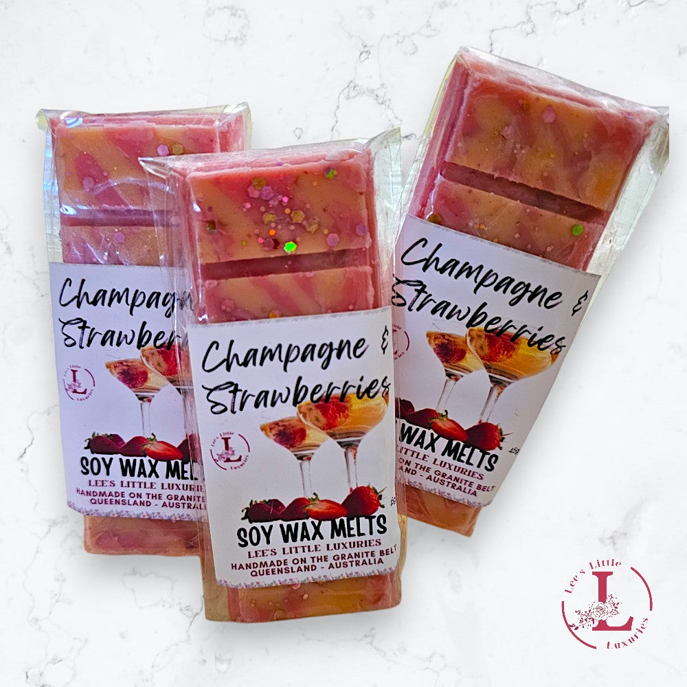 Champagne & Strawberries Soy Wax Melts