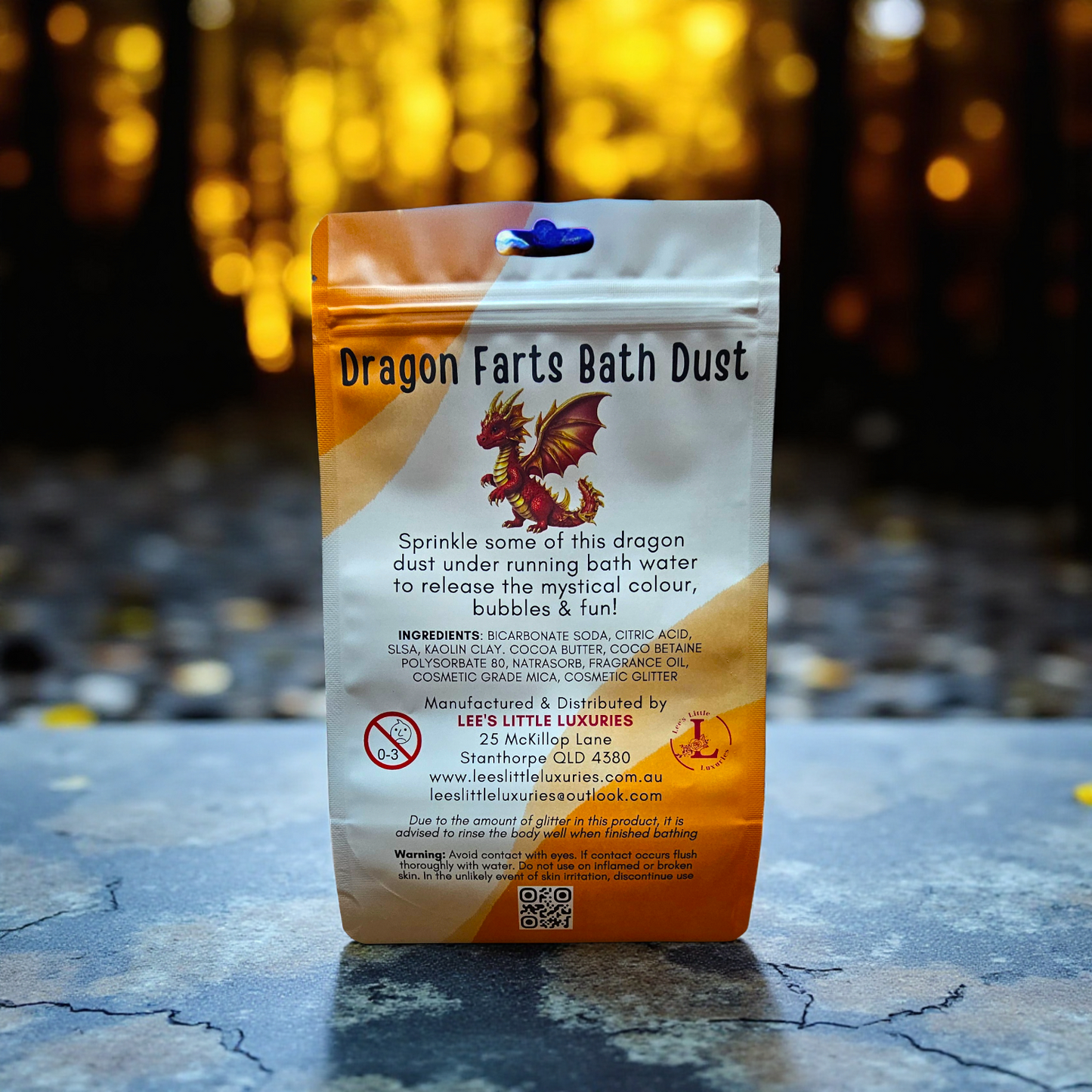 Dragon Farts Bath Dust - Enriched With Cocoa Butter