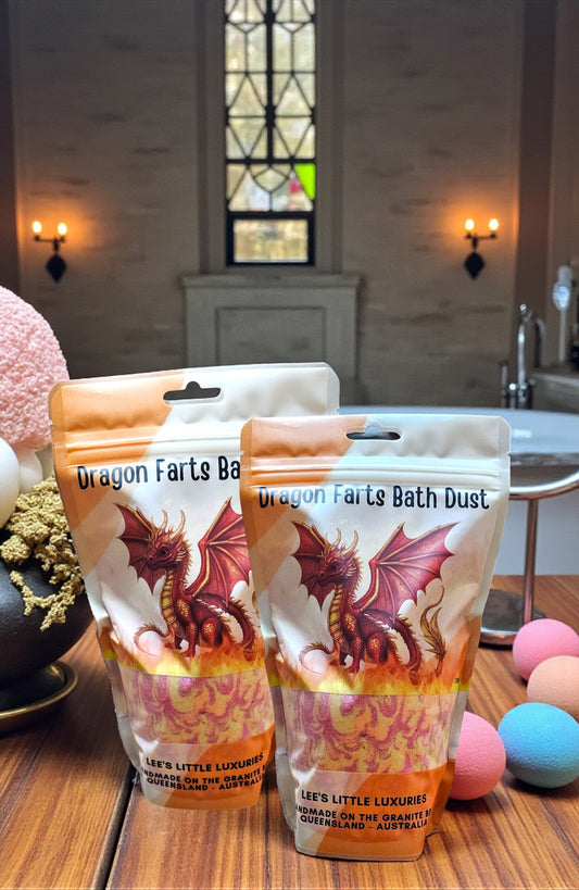 Dragon Farts Bath Dust - Enriched With Cocoa Butter