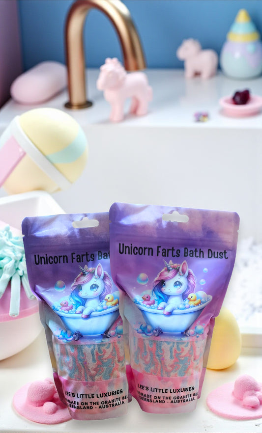 Unicorn Farts Bath Dust - Enriched With Cocoa Butter