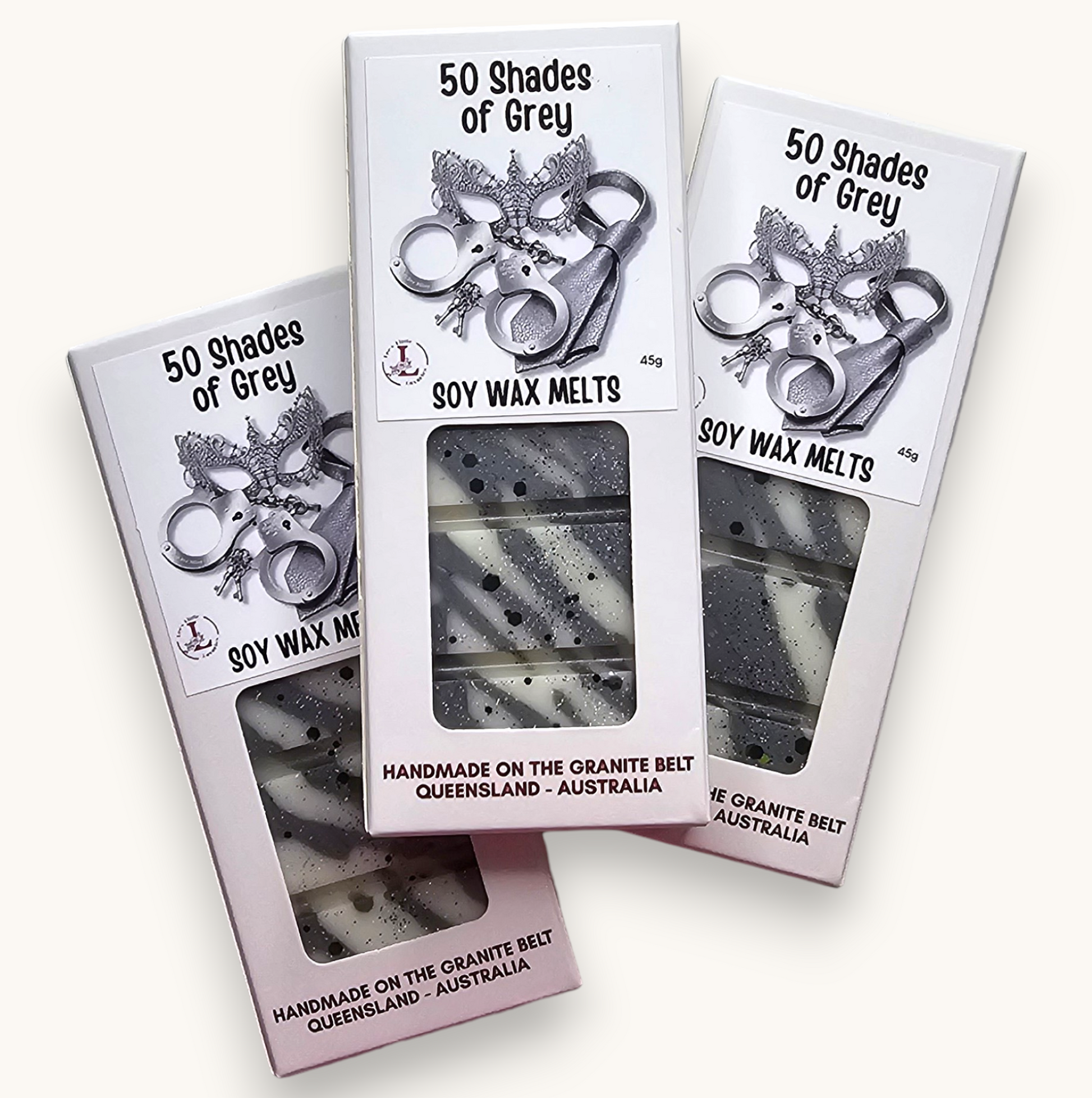 Lee's Little Luxuries 50 Shades of Grey Highly Fragrant Soy Wax Melts handmade in Australia