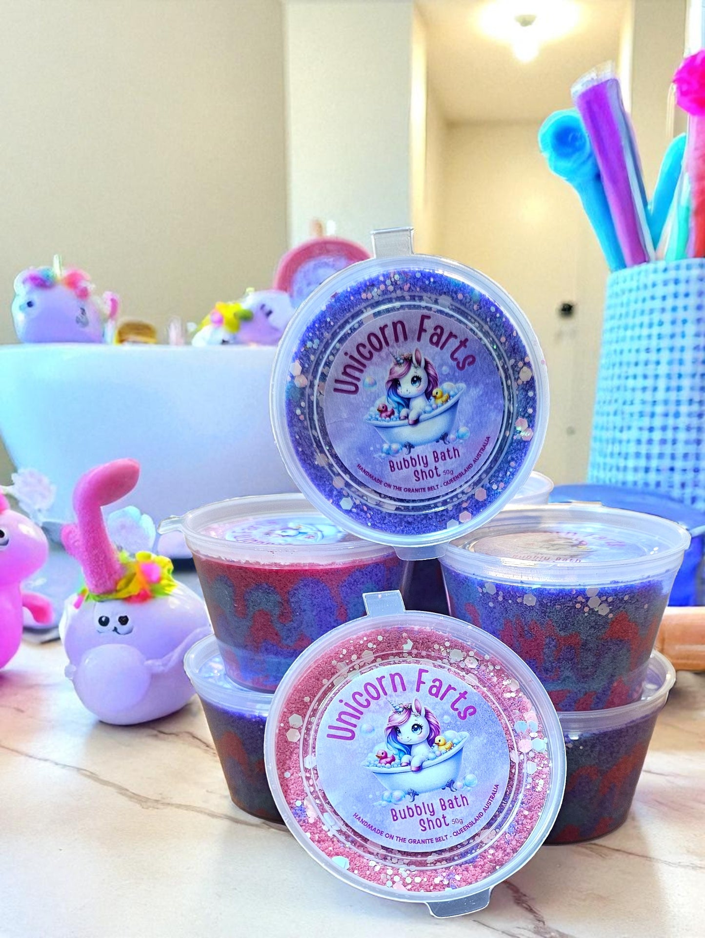Unicorn Farts Bath Dust - Enriched With Cocoa Butter