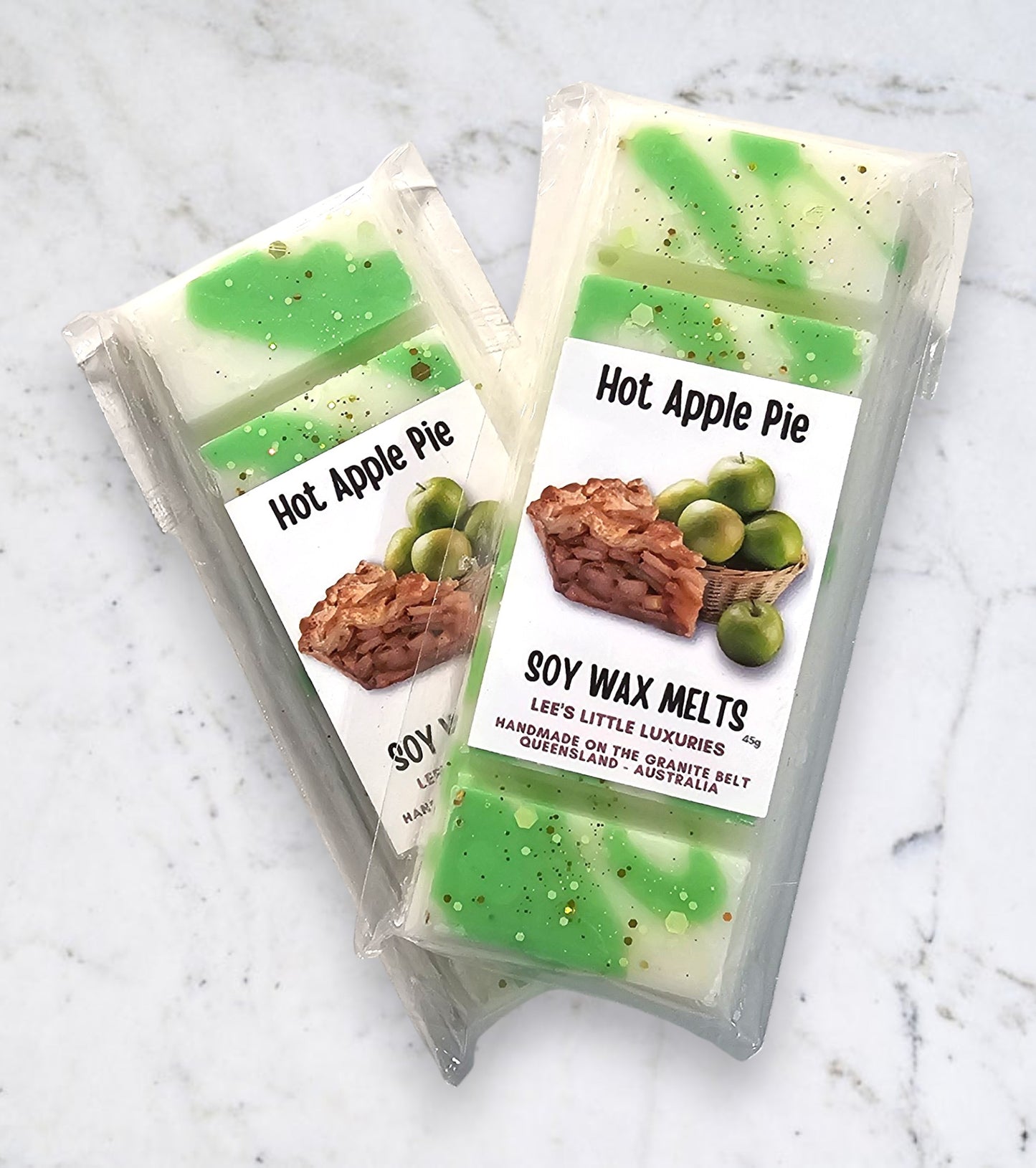 Highly scented hot apple pie wax melts