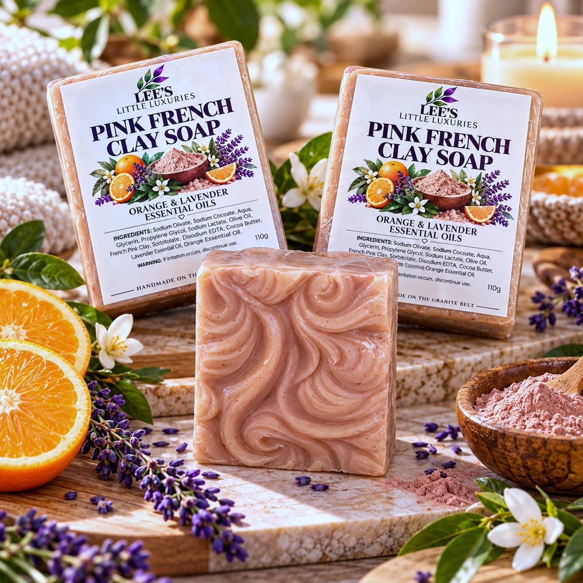 Pink French Clay Spa Soap