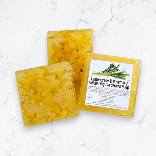 Lemongrass Rosemary Essential Oil Gardeners Soap