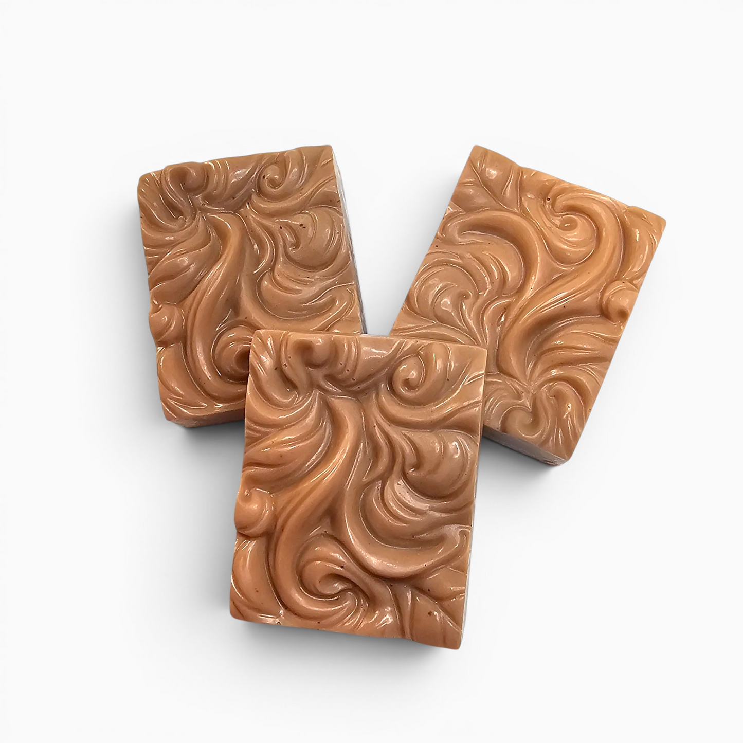 Pink French Clay Spa Soap handcrafted with orange and lavender essential oils
