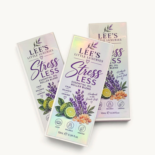 Stress Less Essential Oil Roller – Lavender, Bergamot & Frankincense